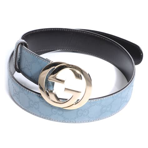 gucci blue guccissima belt|gg symbol belt.